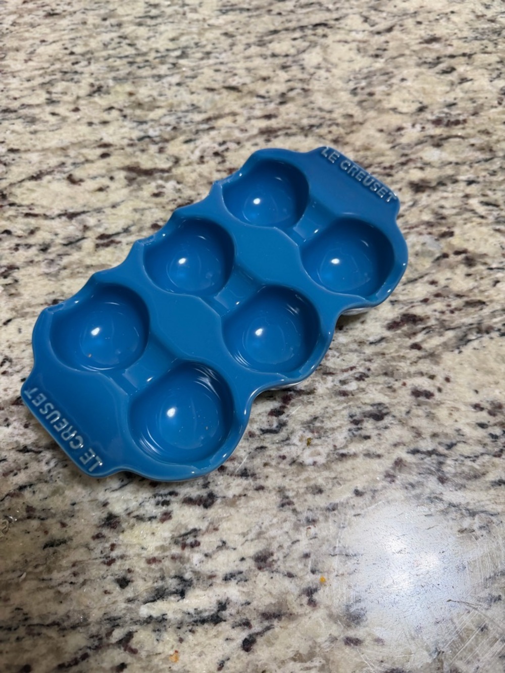 Le Creuset Blue Ceramic 6-Cup Egg Baker